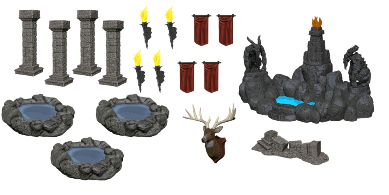 Pools & Pillars - Unpainted - PF Battles: Deep Cuts